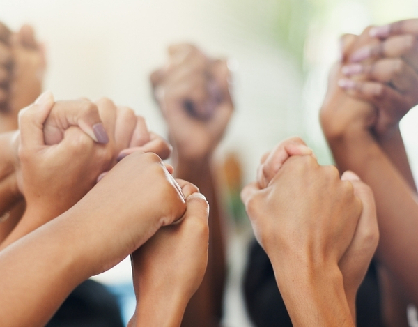 Hands joined in partnership